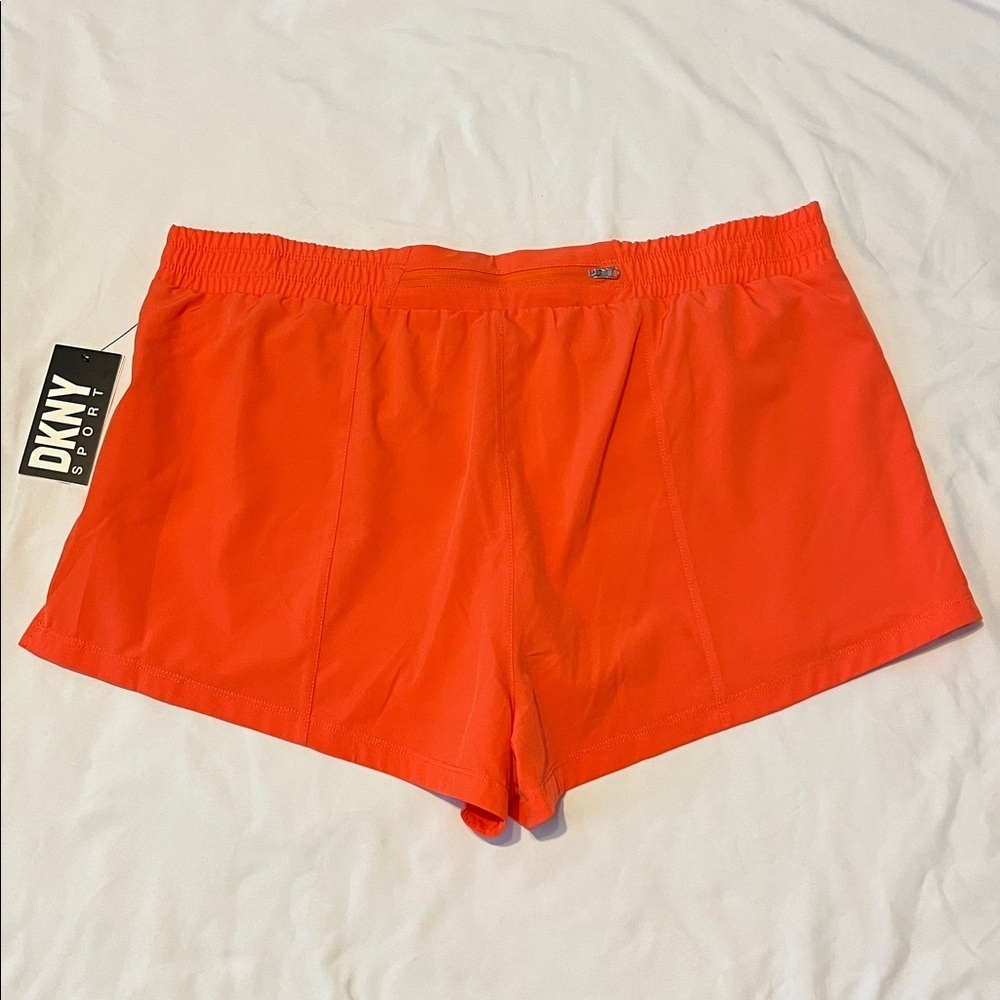 DKNY Sport Vibrant Orange Shorts - Picture 5 of 9